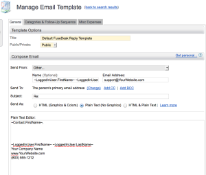 Default FuseDesk Reply Template
