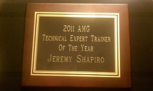 2011 AMG Technical Expert Trainer Award