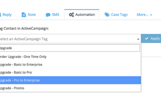 ActiveCampaign Tags in FuseDesk