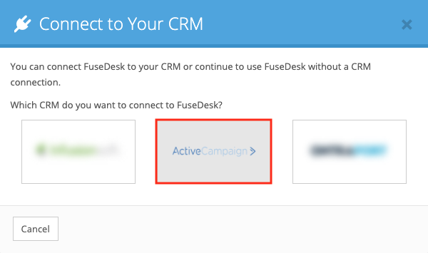 Connecting ActiveCampaign CRM to FuseDesk