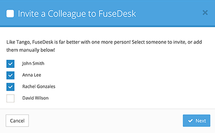 Invite ActiveCampaign Users to FuseDesk