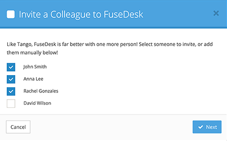 Invite ActiveCampaign Users to FuseDesk