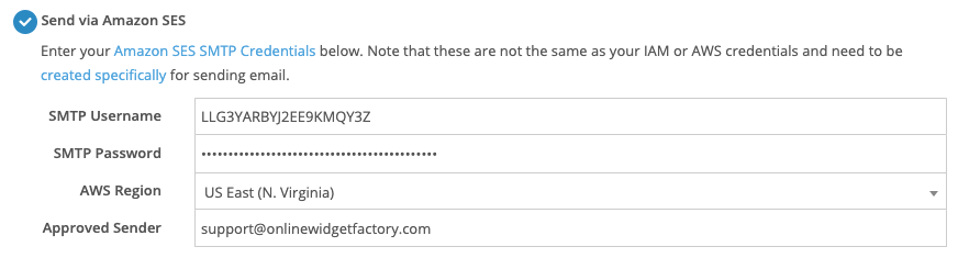 Amazon SES for Sending Emails from FuseDesk