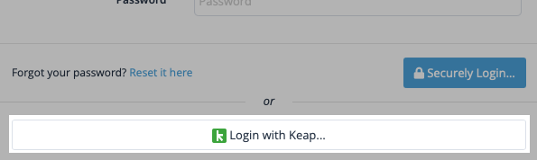 FuseDesk Login with Keap