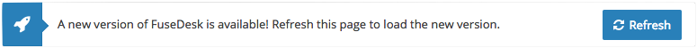 FuseDesk new version Notification