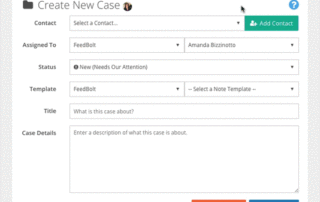 FuseDesk New Case Add Contact