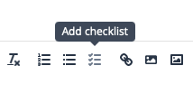 Add Checklist icon in the note