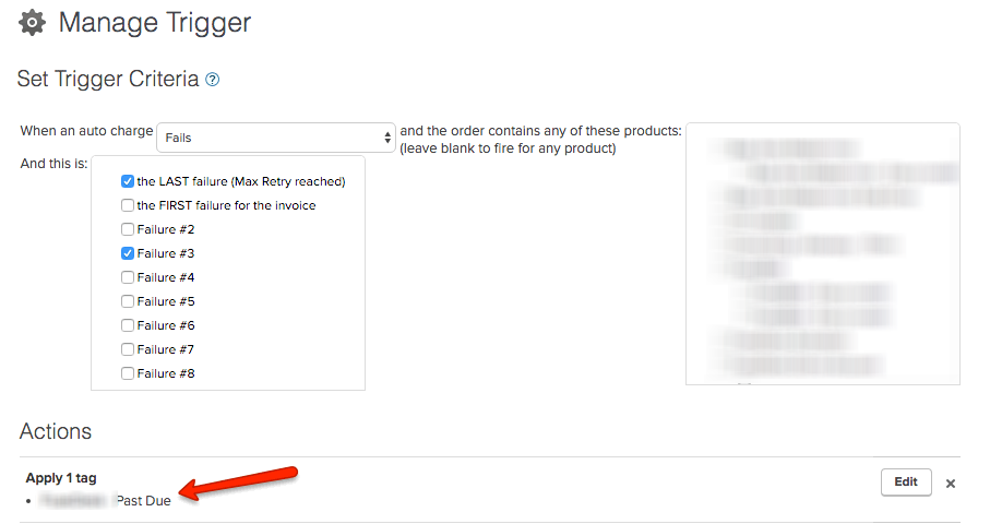 Your Infusionsoft Billing Trigger Applies a Past Due Tag