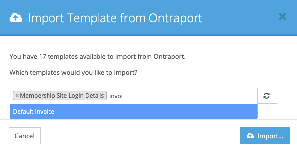Ontraport Email Template import to FuseDesk