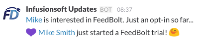 Slack Notifications from Infusionsoft